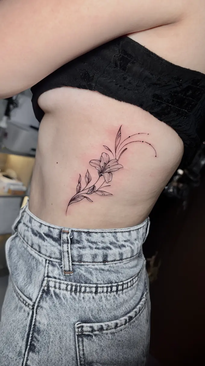 Floral Minimal tattoo